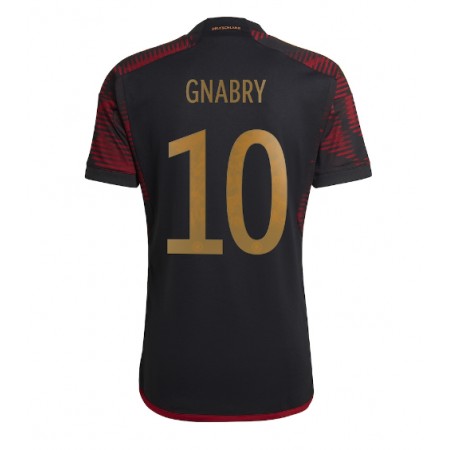 Jalkapallo Pelipaidat/Peliasut Saksa Serge Gnabry 10 Vieraspelipaita Mm-Kisat 2022 Jalkapallo Pelipaidat/Peliasut Saksa Serge Gnabry 10 Vieraspelipaita Mm-Kisat 2022